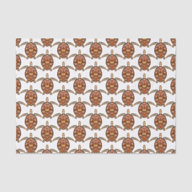 Strandlandschaft Theme Sea Turtle Seidenpapier (Vorderseite)