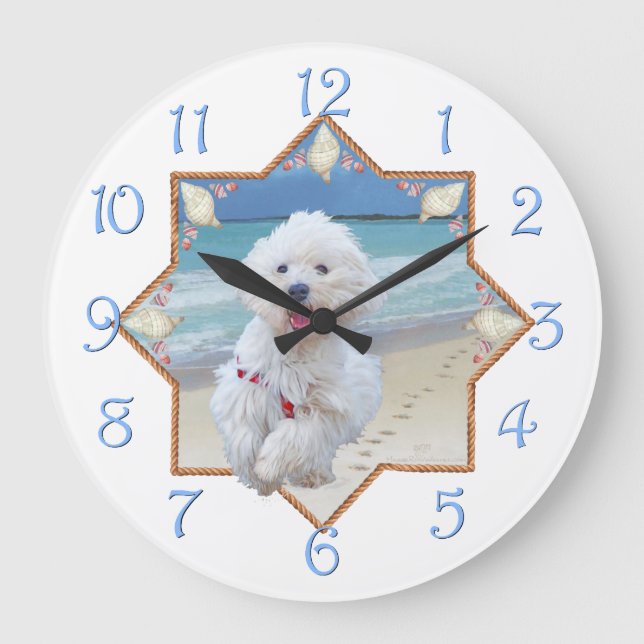 Strandlauf Große Wanduhr (Vorderseite)