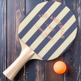 Strandlavender Breeze Striping & Familienname Tischtennis Schläger