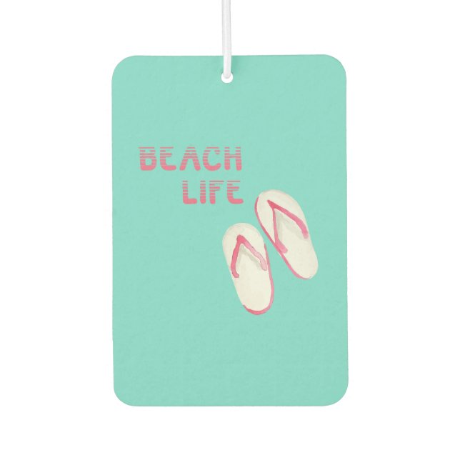 Strandleben Flip Flops Autolufterfrischer (Vorderseite)