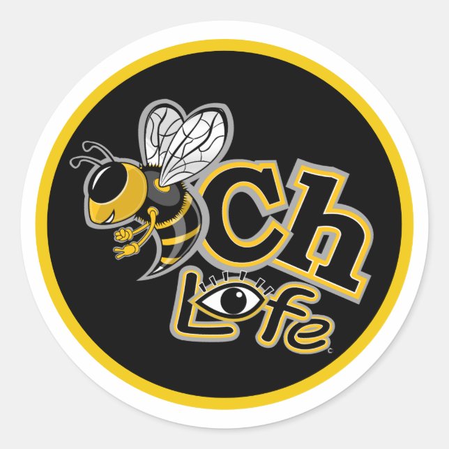 STRANDLEBEN RUNDER AUFKLEBER (Vorderseite)