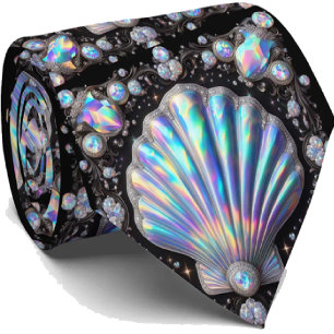 Strandliebhaber Krawatte Opal-Diamant-Muschel-Mu