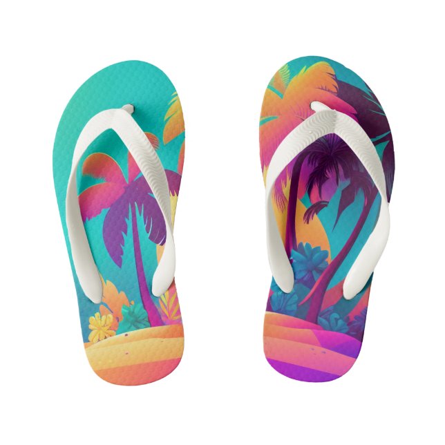 Strandliebhaber von niedlichen Mädchen Kinderbadesandalen (Fußbett)