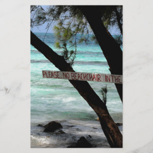 Strandliegen Rum Point Grand Cayman Briefpapier