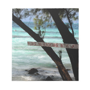 Strandliegen Rum Point Grand Cayman Notizblock