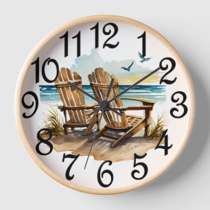 Strandliegen uhr