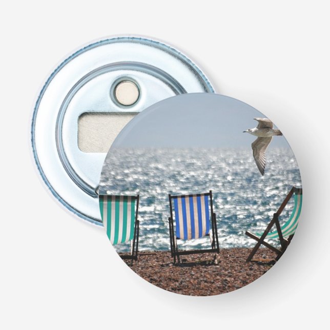 Strandliegen und Seagull Flaschenöffner (Vorderseite)
