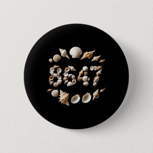 Strandmuscheln Beach Sommer Ozean Vibes Küstenstil Button