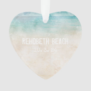 StrandNAME Ocean Aqua Sand HerzDATUM Foto Ornament