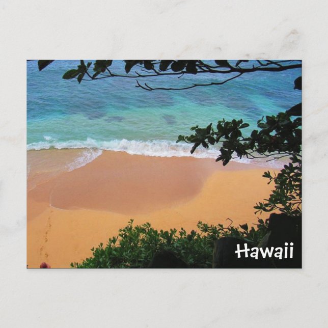 Strandparadies Hawaii Postkarte (Vorderseite)