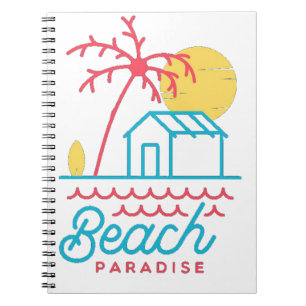 Strandparadies niedlich notizblock