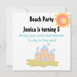 Strandparty Einladung