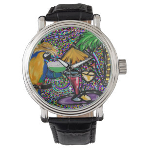 Strandparty-Papagei Armbanduhr