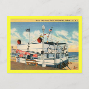 Strandpatrouille, Ocean City NJ Vintage Postkarte