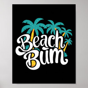Strandpenner Sommer Sandige Ozean Vibes Und Wellen Poster