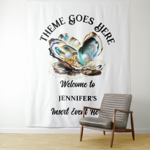 Strandperlmuschel Meeresmuschel irisierend Glamour Wandteppich