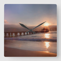 Strandpferd bei Sonnenuntergang, Hawaii