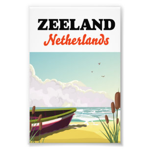 Strandplakat für Seeland Fotodruck