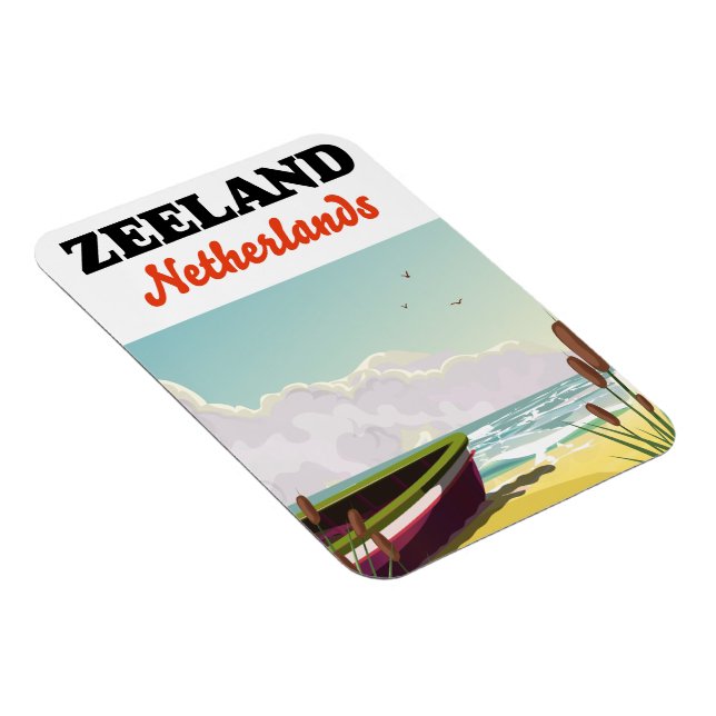 Strandplakat für Seeland Magnet (Rechte Seite)