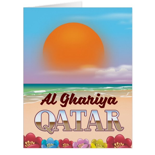 Strandposter Al Ghariya Katar (Vorderseite)