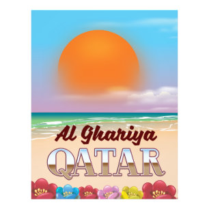 Strandposter Al Ghariya Katar Fotodruck