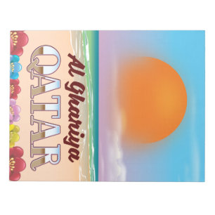 Strandposter Al Ghariya Katar Notizblock