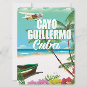 Strandposter Cayo Guillermo Einladung