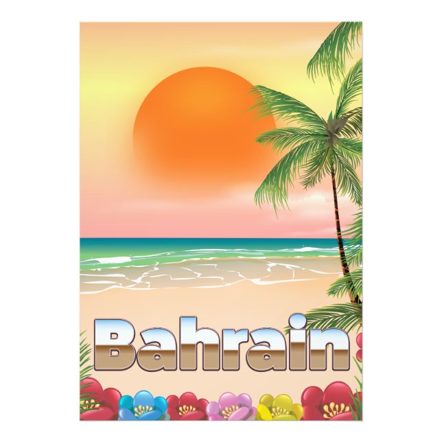 Strandposter für Bahrain Fotodruck (Vorne)