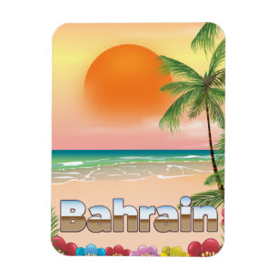 Strandposter für Bahrain Magnet