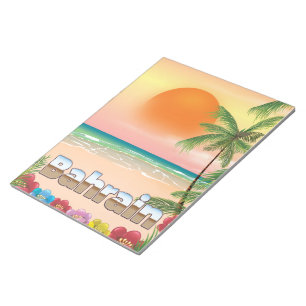 Strandposter für Bahrain Notizblock