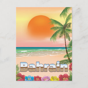 Strandposter für Bahrain Postkarte