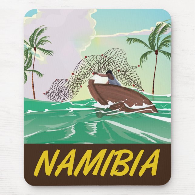 Strandposter Namibia Mousepad (Vorne)