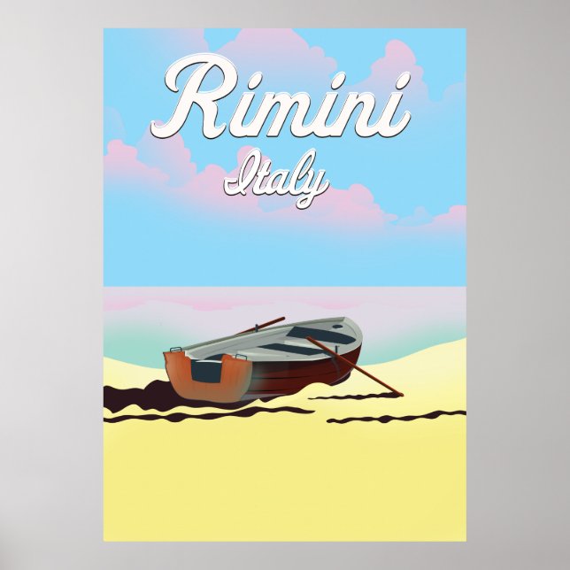 Strandposter Rimini Italien Poster (Vorne)