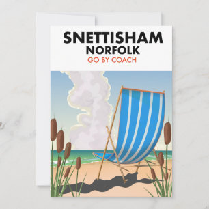 Strandposter Snettisham Norfolk Einladung