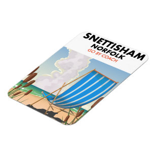 Strandposter Snettisham Norfolk Magnet