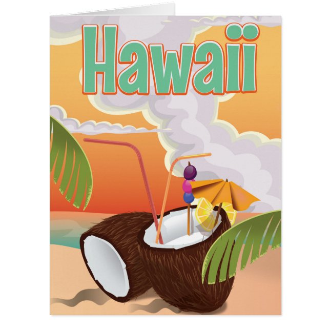 Strandposter von Hawaii (Vorderseite)