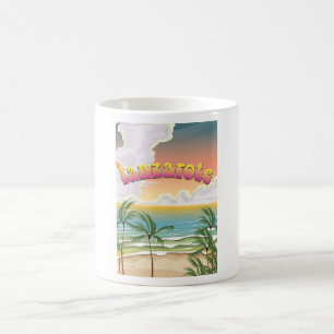Strandposter von Lanzarote Kaffeetasse