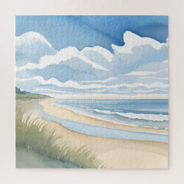 Strandpromenade | Wasserfarben des Küstenozeans