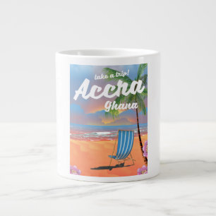 Strandprospekt für Accra Ghana Jumbo-Tasse