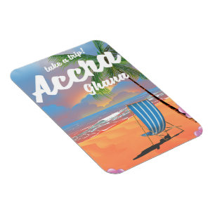 Strandprospekt für Accra Ghana Magnet