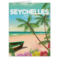 Strandprospekt für Seychellen