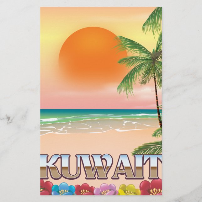 Strandprospekt kuwait briefpapier (Vorderseite)