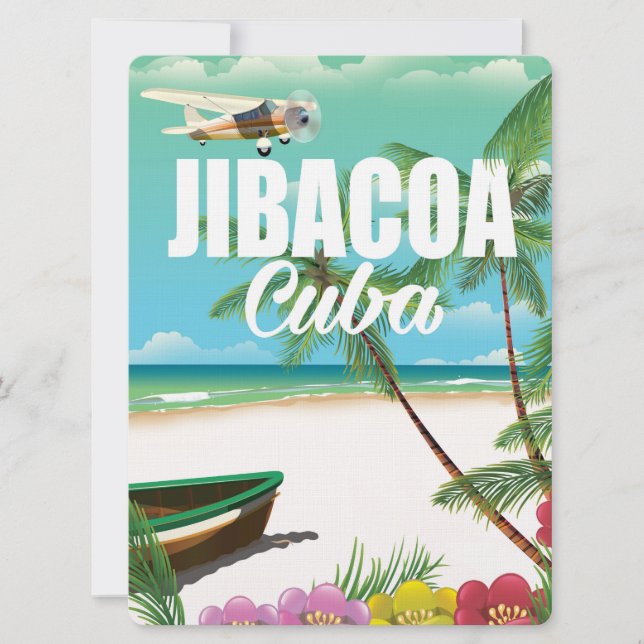 Strandproster von Jibacoa Einladung (Vorderseite)