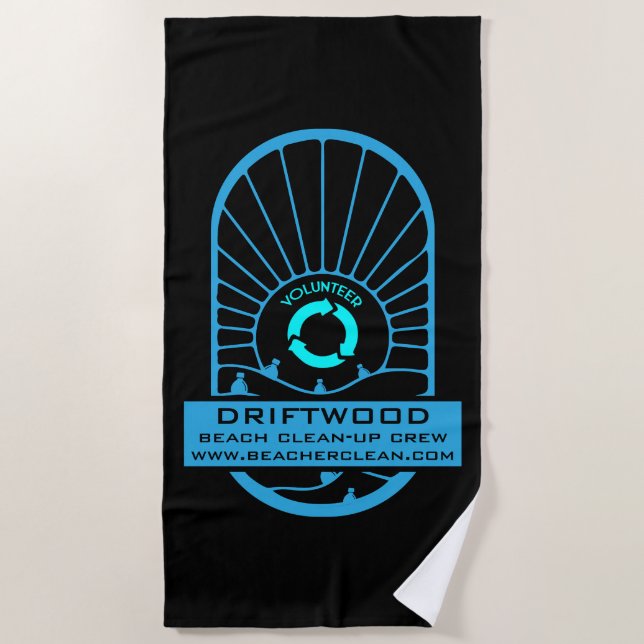 Strandreinigung - Freiwillige Crew Strandtuch (Vorderseite)