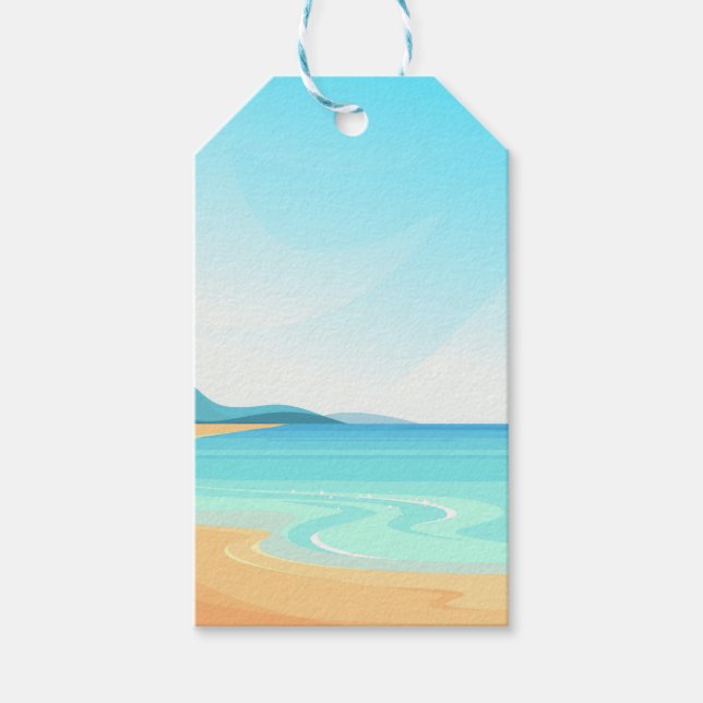 Strandreisen Geschenkanhänger (Vorderseite)