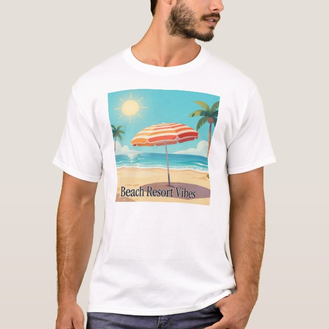 Strandresort-Vibes T-Shirt (Vorderseite)