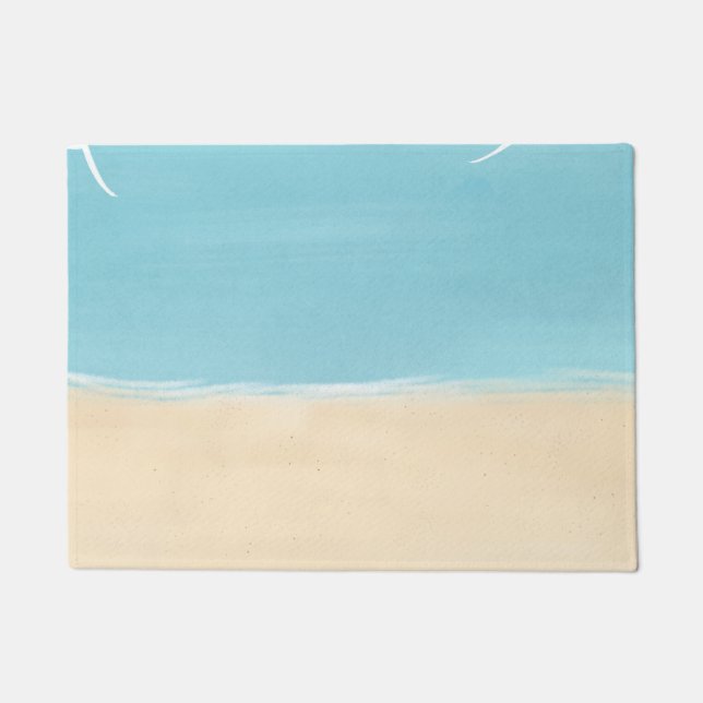 Strandsand Aqua  Fußmatte (Vorderseite)