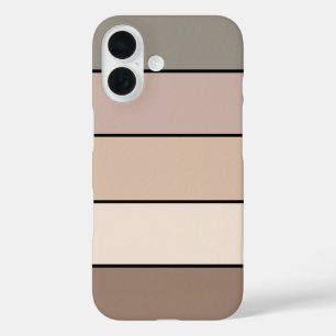 Strandsand Erde Tone Farbstreifen auf Wasserfarbe iPhone 16 Hülle