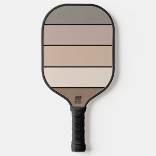 Strandsand Erde Tone Farbstreifen auf Wasserfarbe Pickleball Schläger