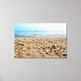 Strandsand Küste Ozean Meer Landschaft Reise Foto Leinwanddruck